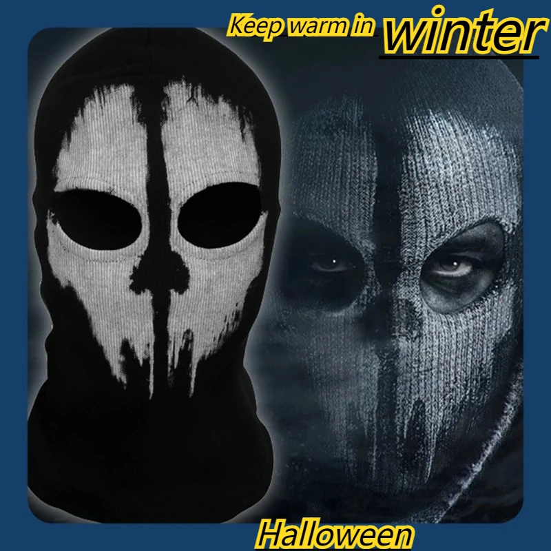 

Motorcycle Helmets Unisex Cotton Ghost Skull Mask Skull Ski Headwear Scarf Hood Suitable for Outdoor Motorcycle Warmth Halloween