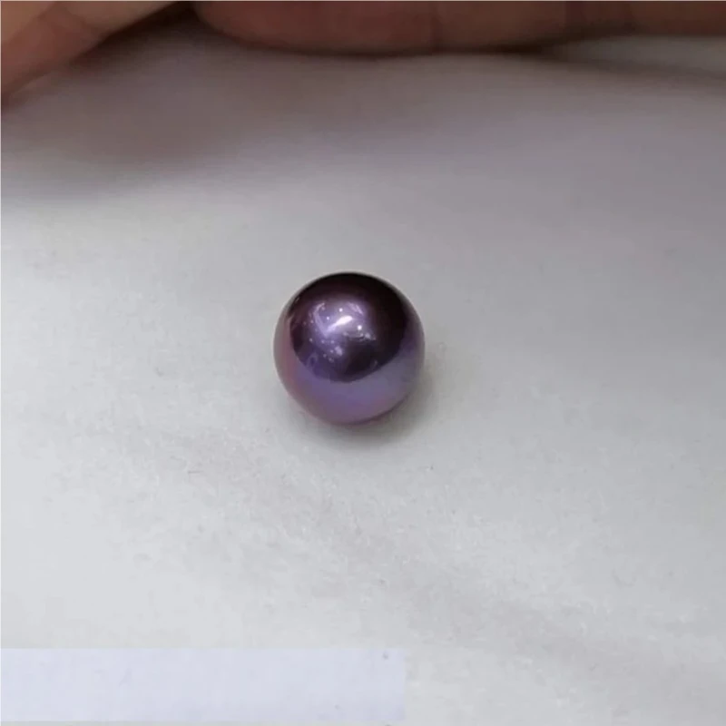 Huge Charming 11-12mm Natural Purple Loose Pearl Genuine Jewelry Undrilled