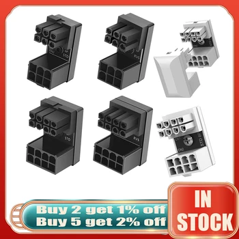 ATX 8pin Weibliche 180 Grad Abgewinkelt zu 8 Pin Male Power Adapter für Desktops Graphics Grafikkarte GPU Servolenkung stecker