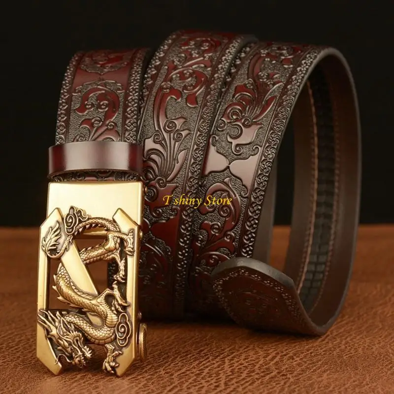 N58f حزام جلدي للرجال القابل للتعديل