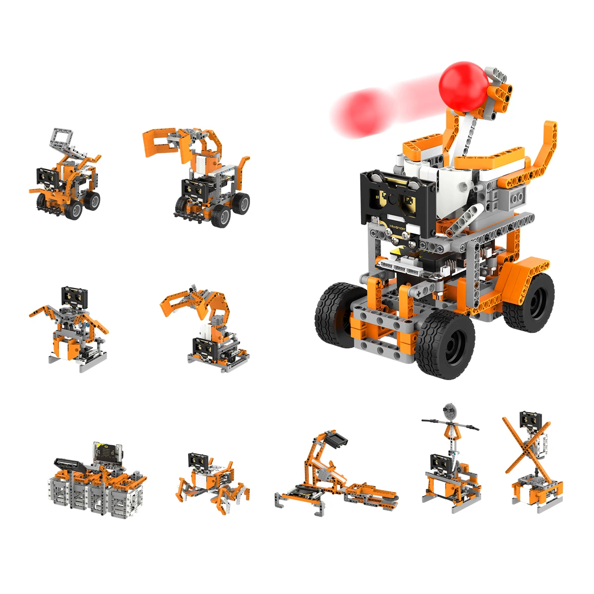 DaDa:bit AI 10-in-1 Robot Building Block with AI Vision for Microbit Programming STEM Learning Education Robotics Kit for Kids