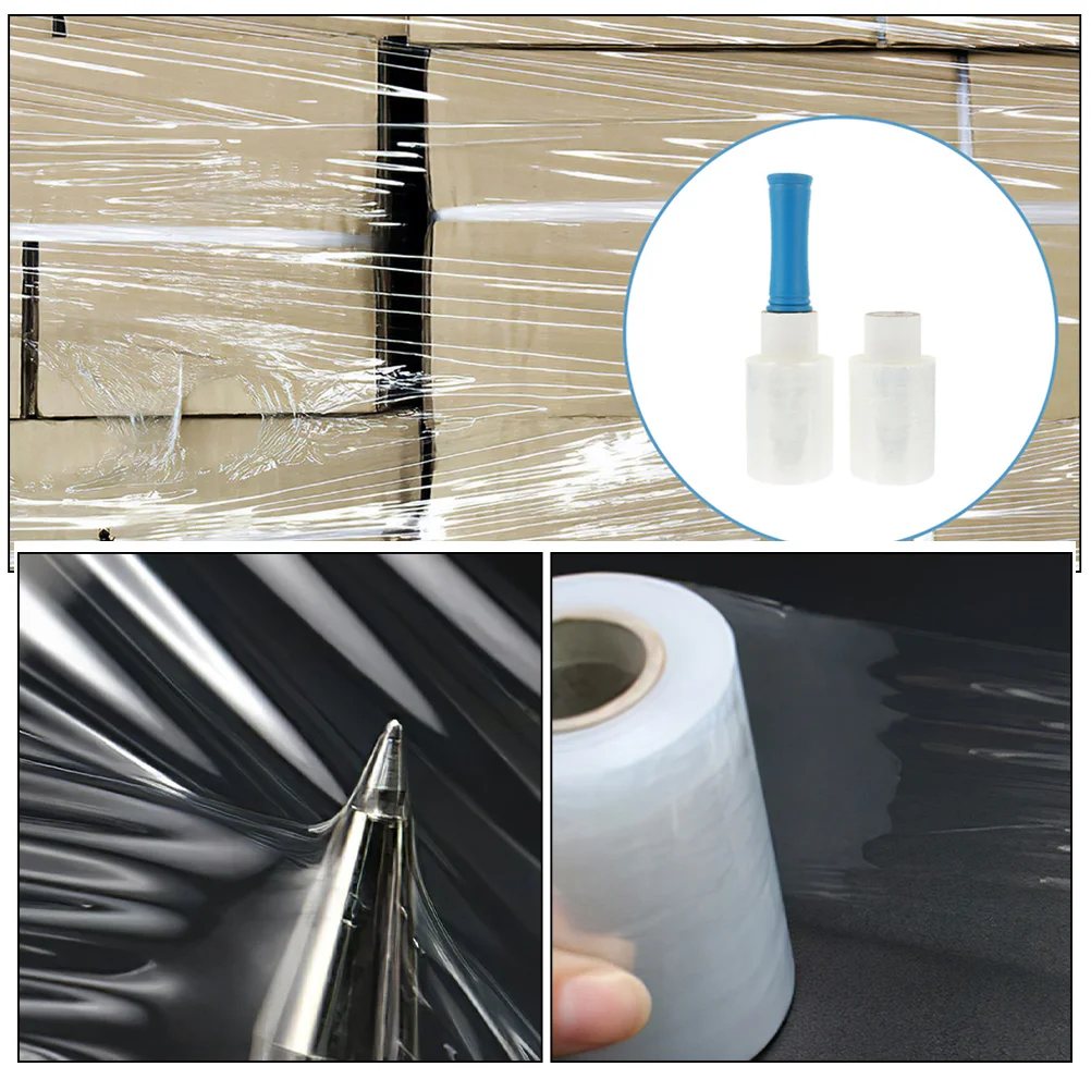 Stretchfoliengriff, mattes Klebeband, Zellophanfolie, durchsichtige, bewegliche Kunststoffverpackung, Schrumpfung