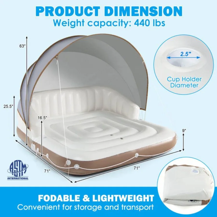 طوف سباحة قابل للنفخ لحمام السباحة