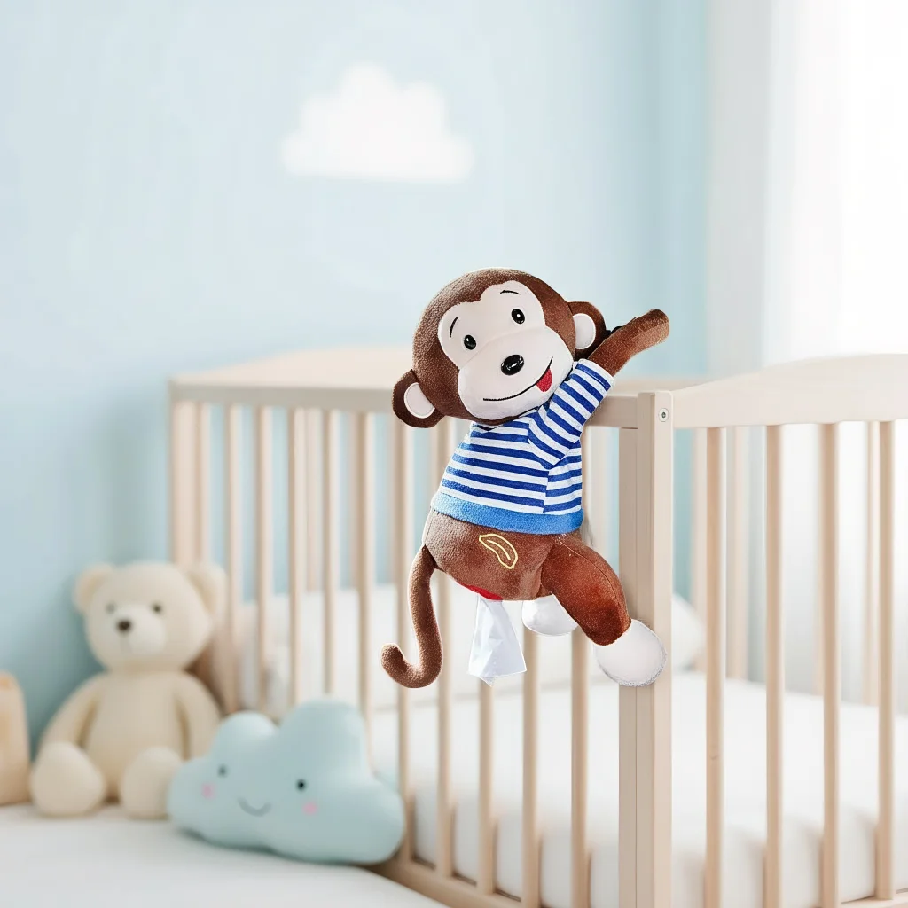 

Leather Monkey Car Tissue Box Creative Armrest Box Cartoon Net Red Hanging Seat Rear Car Car Inside Draw Paper Box