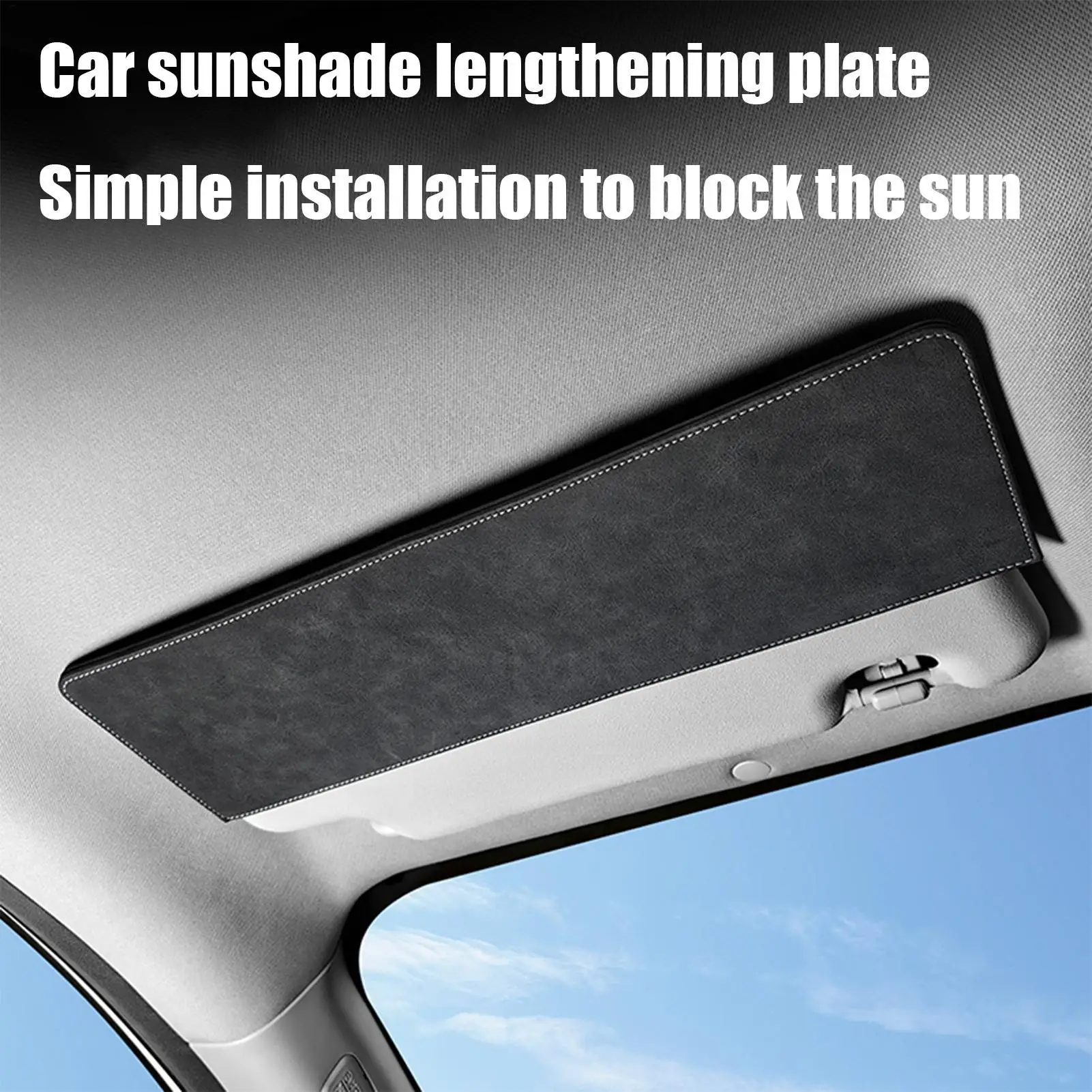 Car Sun Visor Extension Panel Anti Glare Sun Shade Protection Cover No Visual Blocking Sun Visor Plate Extender For Safe Driving