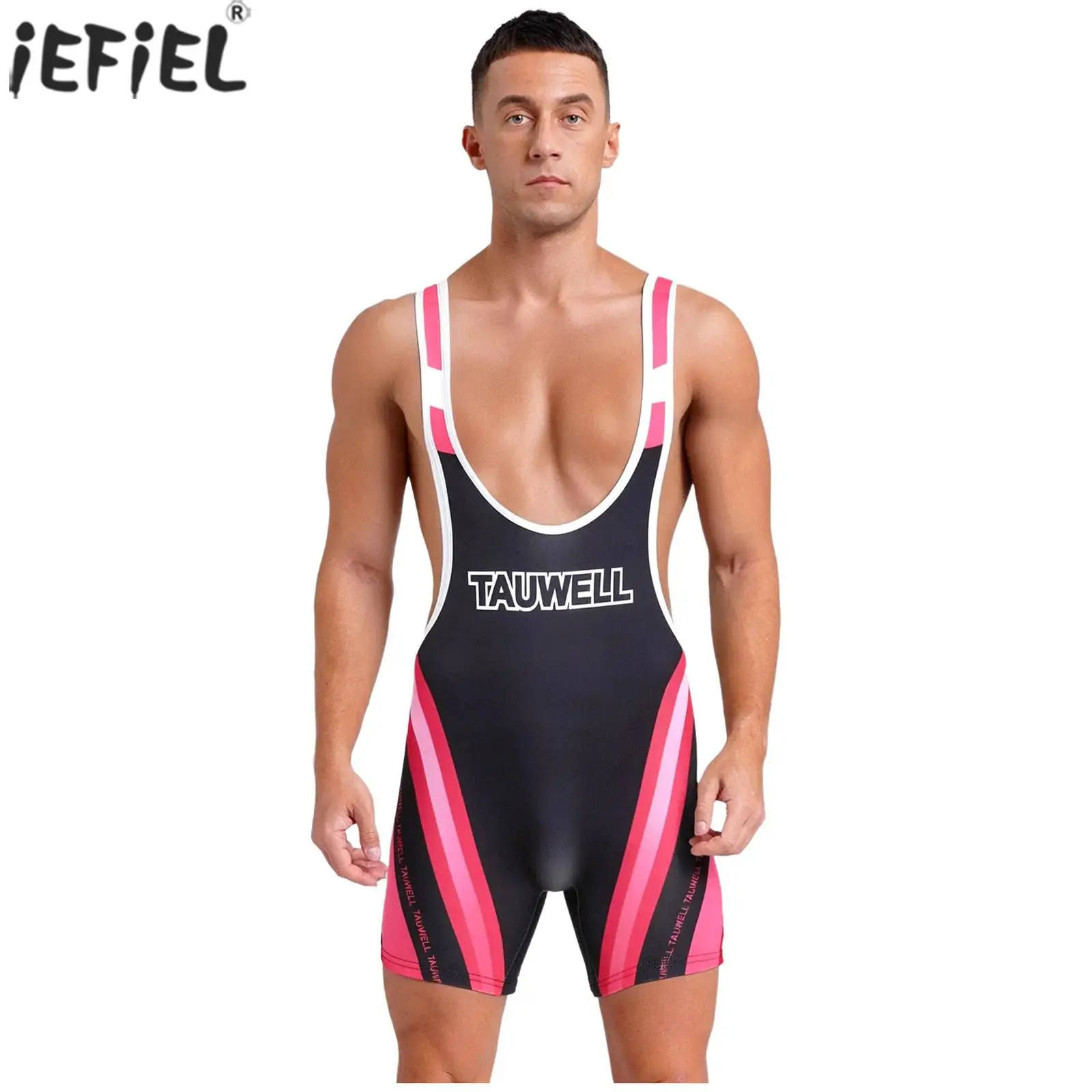 

Athletic's Wrestling Bodybuilding Costumes Male Yoga Gym Sports Muscle Workout Swimming Singlet Sport Sleeveless Bodysuits