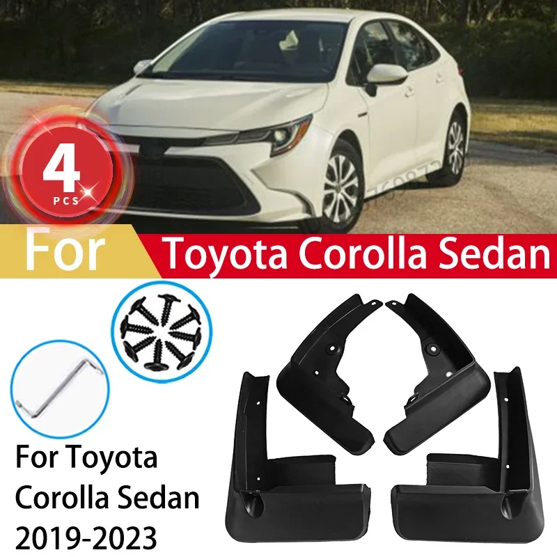 

For Toyota Corolla Sedan 2019 2020 2021 2022 2023 4pcs Mudguards Mud Flaps Splash Guards Front Rear Fender Car Accessories