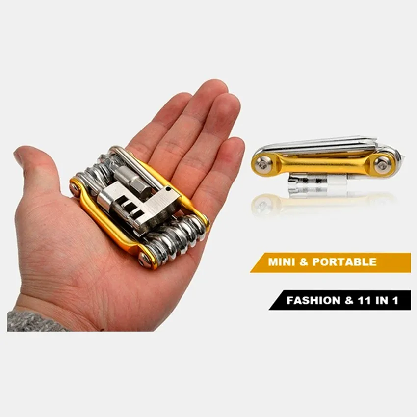 High Quality Mini Repair Pocket Folding Tool Bicycle Moutain Road Bike Tool Set Cycling Multi Repair Tools Kit Wrench Multitool