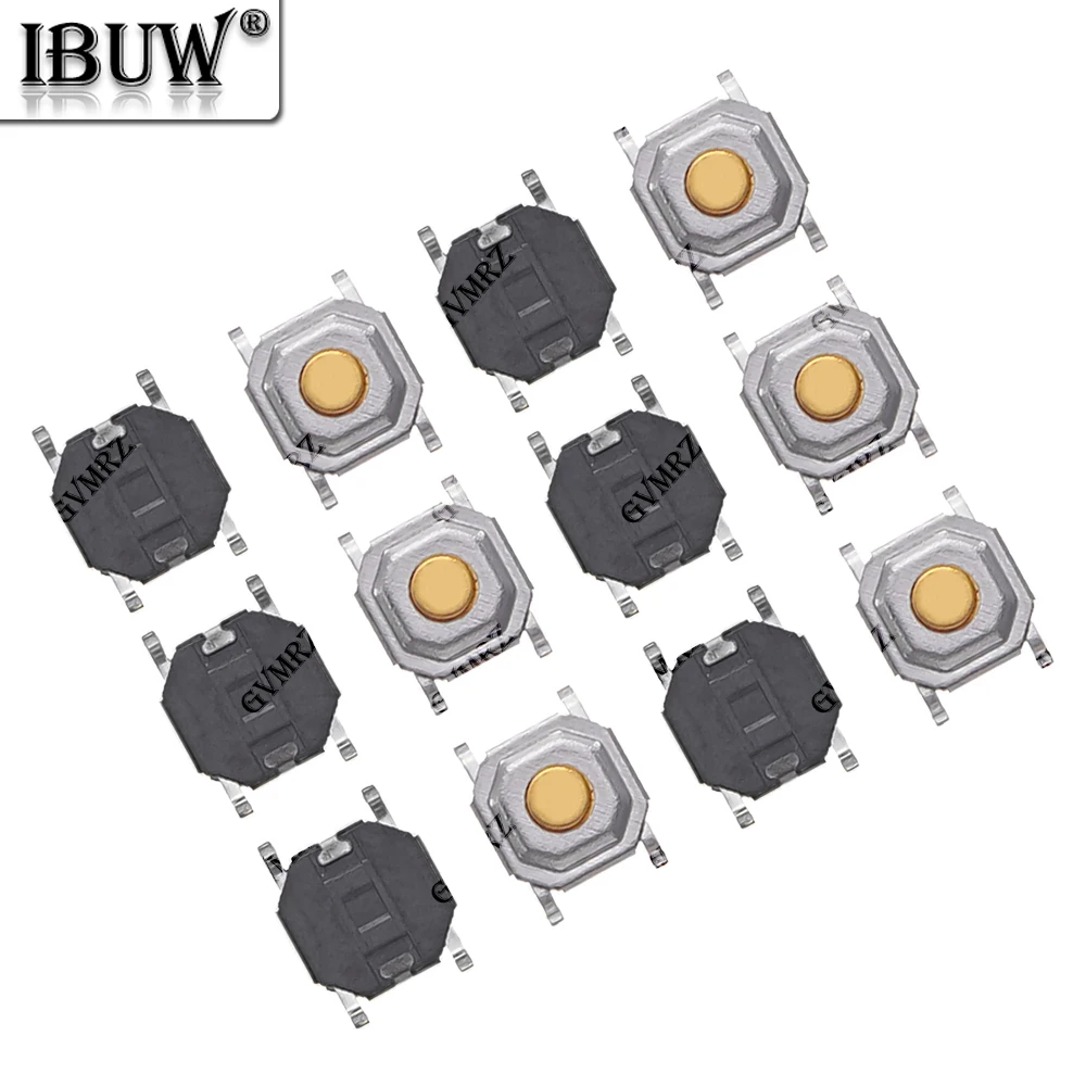 100PCS 4P 4X4X1.5MM Push Button Copper Head Keys Button 4*4*1.5mm SMD Tactile Tact Push Button Micro Switch 4*4*1.5