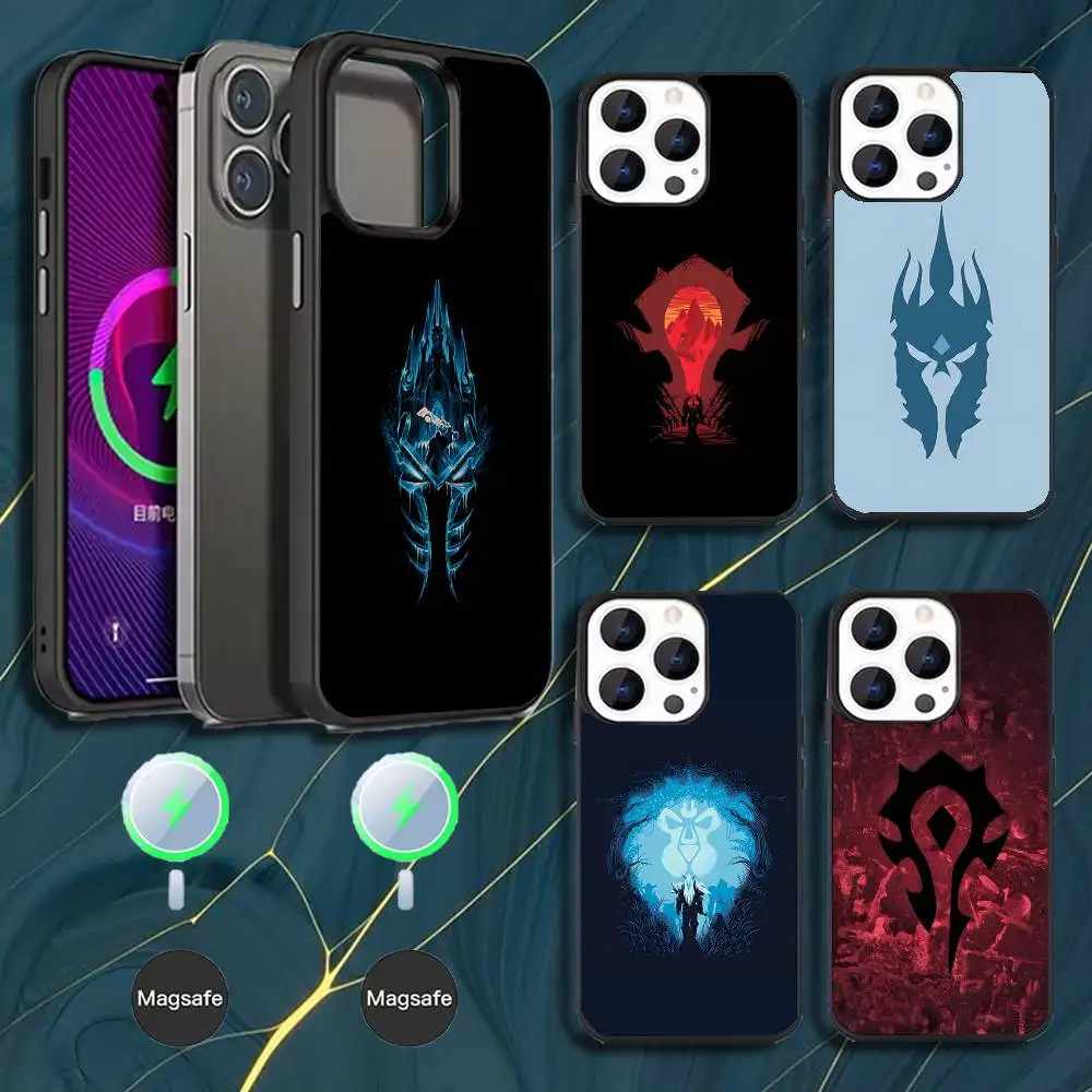 

World Of W-Warcraft Game Phone Case For iPhone 16,15,14,13,12,11,Pro,Max,Plus,Mini,Magsafe,Magnetic Wireless Charging Case