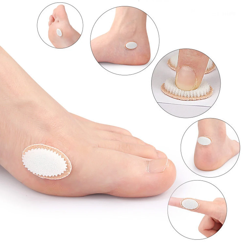 9pcs Foot Protectors Pads Removal Calluses Plantar Warts Plaster Medical Sticker Toe Protector Foam Round Chicken Eye Patch