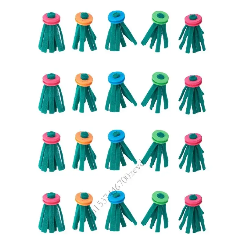 

20pack Fish Spawning Fiber Clusters Safe Eggs Laying Tool Fish Farming Mop P9YB