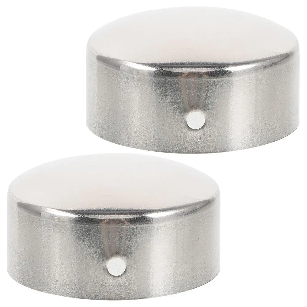 2 Pcs End Cover Caps End Caps For Metal Tubing for Tube Stainless Metal Tubing Fittings Pipe Plug Round Holes Protector