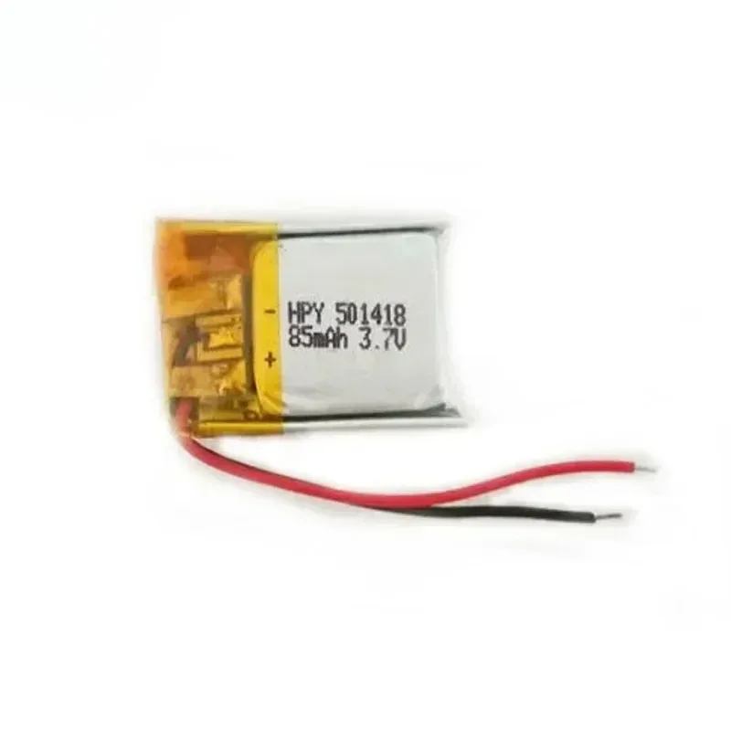 

1PC 3.7V 85mAh 501418 051418 Lipo Polymer Lithium Rechargeable Li-ion Battery Cells fit 501420 051420 Battery Model