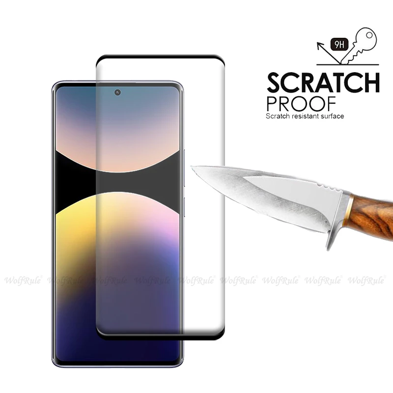 Xiaomi Redmi Note 14 Pro 4G Vidrio Templado Pantalla Curva Completo - imagen 2