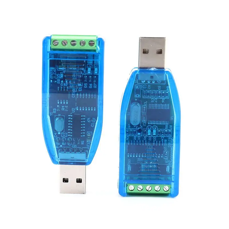 1pc Industrial USB To RS485 422 Converter Upgrade Protection RS485 Converter Compatibility V2.0 Standard RS-485 AConnector