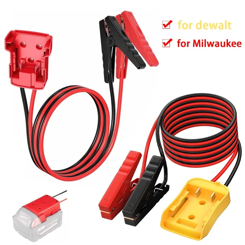 

Car Battery Ignitor Automotive Emergency Power Kit 8AWG Cable for Dewalt Milwaukee M18 Jump Starter Jumper Kit