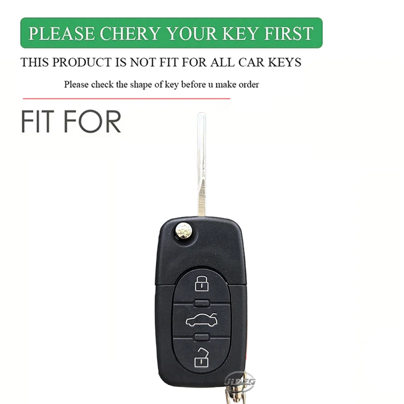 Key Protector For Audi A2 A3 S3 A4 S4 A6 S6 RS6 A8 Tt 3 Buttons Folding Remote Holder Silicone Car Flip Key Fob Cover Case