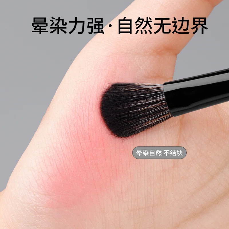 12 maquillaje de ojos cepillo de cejas sombra de ojos delineador de ojos pelo suave pequeño pulgar detalle corrector cepillo herramientas de maquillaje