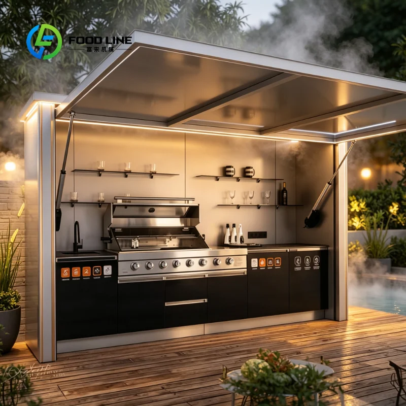 Kitchen Appliances Unit - Mobile Kitchen Container, Custom Outdoor Glamping