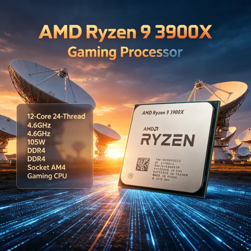 AMD Ryzen 9 3900X 64M L3 Desktop Processor 12-Core 24-Thread 3.8GHz 105W 7nm DDR4 Socket AM4 for Design