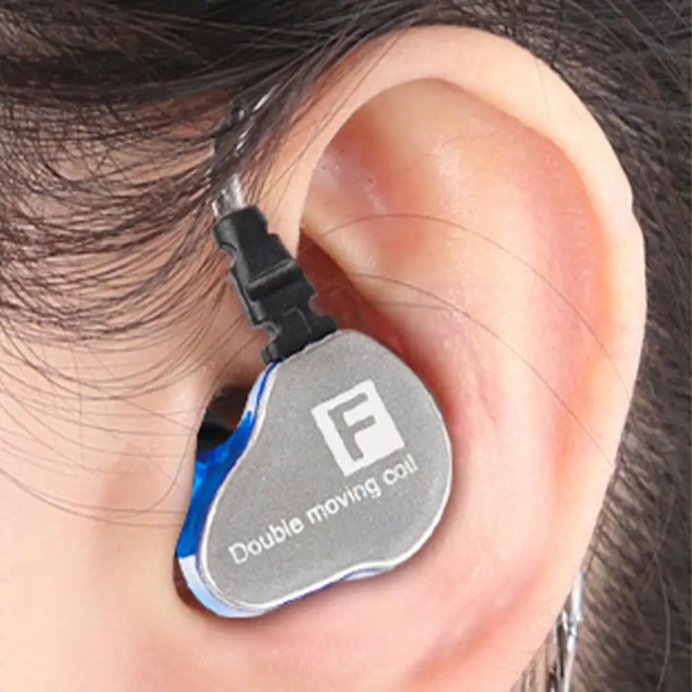 Wired Earphone Sensitive Noise Reduction Ergonomic 3.5mm Quad Core HiFi In-ear Earbud for Recording Songs