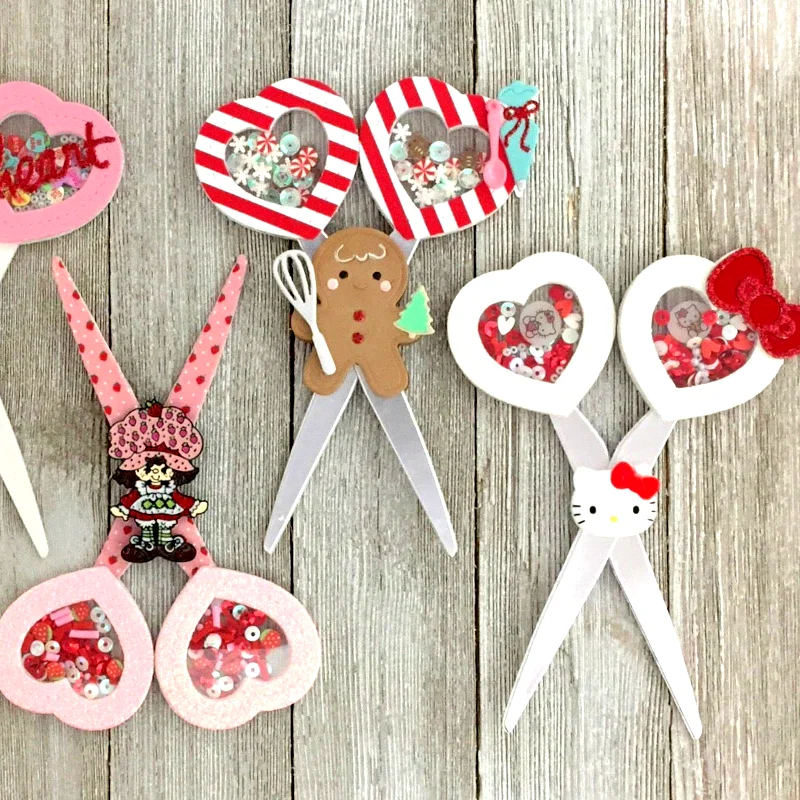 

Valentine's Heart Scissors Set Metal Cutting Dies for DIY Scrapbooking Album Paper Cards Decorative Crafts Embossing Die Cuts