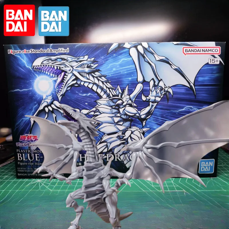 Inventory Bandai Figure-Rise Frs Plastic Model Kit Blue-Eyes White Dragon Amplified Action Figure Assembly Collection Gift