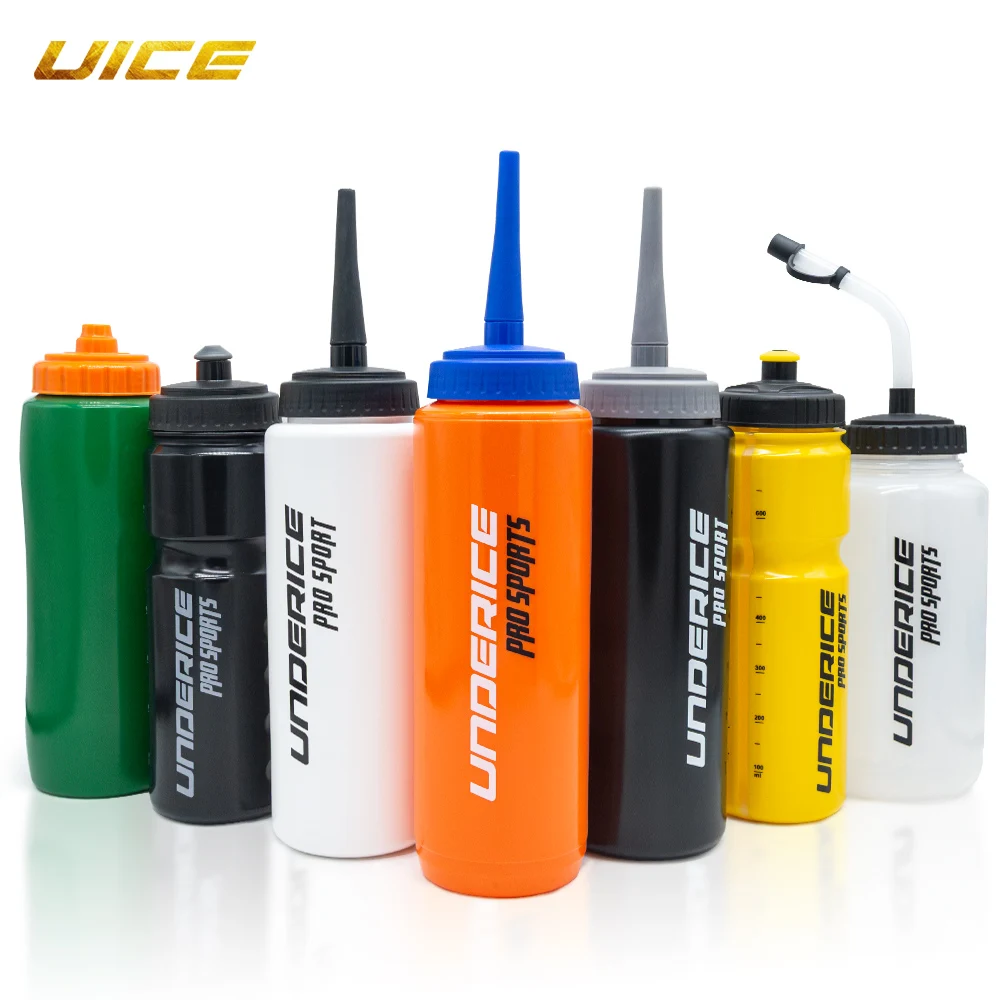 UICE Ice Hockey Water Bottle BPA Free Hockey Sports Bottle 750/950/1000ML Hockey Equipment Football Lacrosse Bottles Sports Gear