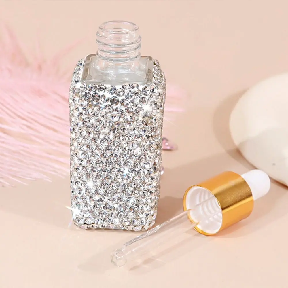Glitzernde Strass-Flasche, leere, nachfüllbare, kreative Tropfflasche für ätherische Öle, Kristall-BlingBling-Ätherischöl-Fläschchen – Detail 10