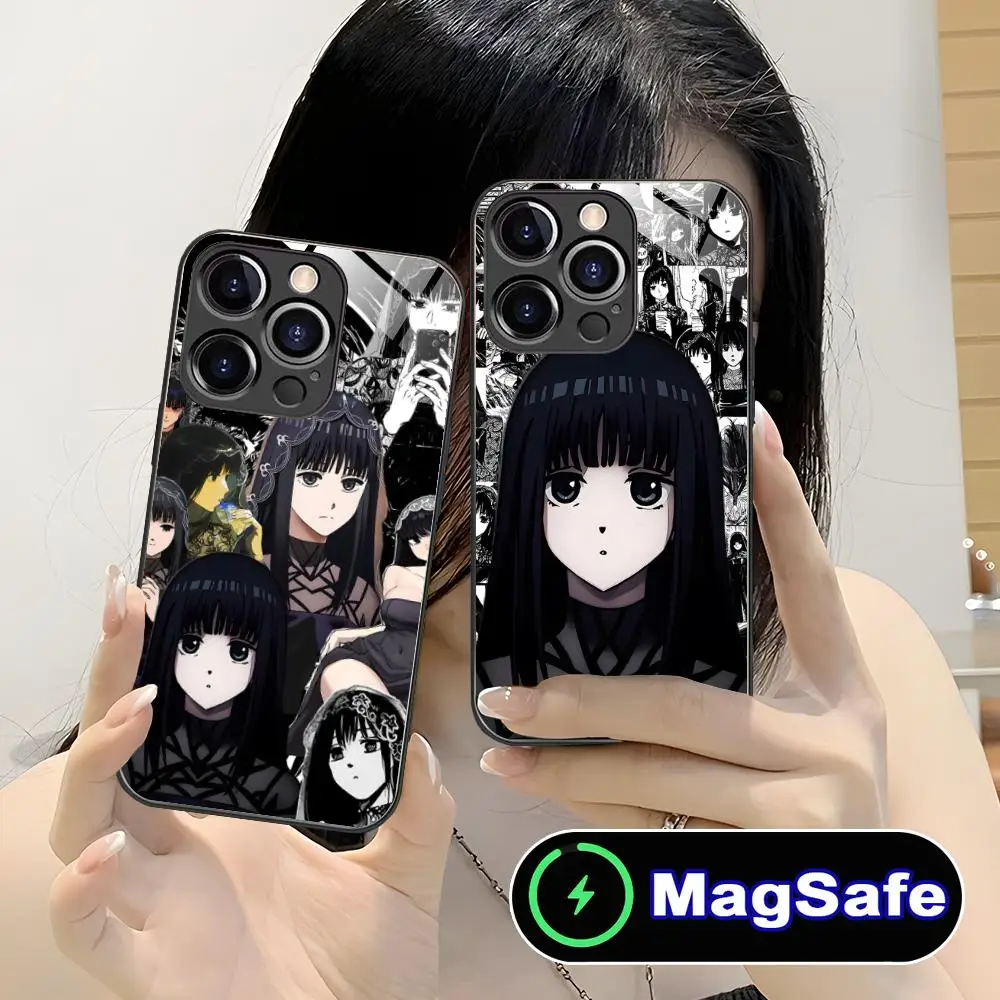 

Чехол для телефона Sakamoto Days Osaragi для iPhone 17, 16, 15, 14, 13, 12, 11 Air Pro Max Plus Mini MagSafe, стеклянный красочный чехол, красивый чехол