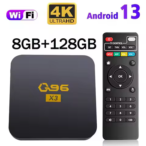 iptv Q96 X3 TV Box Smart Android 13 Allwinner H313 Quad Core 4K HDR WiFi 4G Media Player Android tv Set Top Box