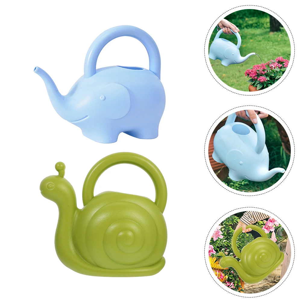 

2pcs Animal-Shaped Watering Pot Cute Snail Durable Garden Sprinkler For Balcony Yard Outdoor Use