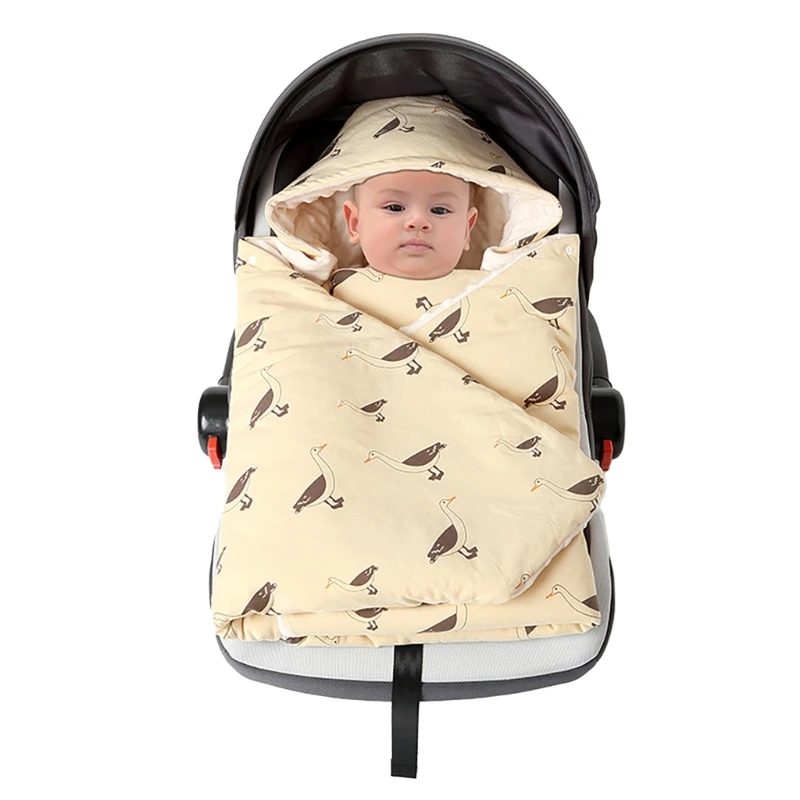 Autumn Winter Infant Car Seats Swaddles Wrap Blanket Cotton Bunting Bag Warm