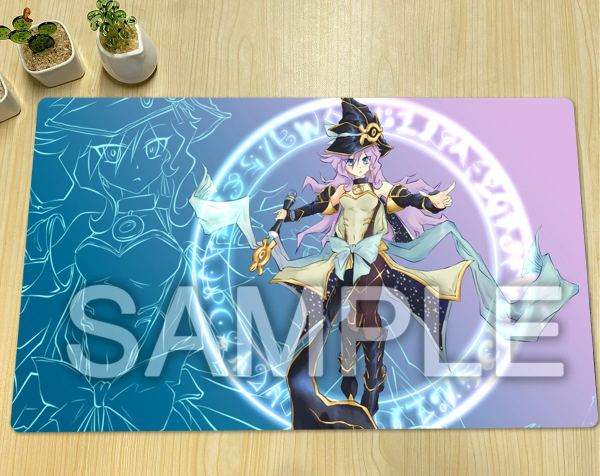 YuGiOh Nightmare Apprentice Playmat TCG CCG Mat Board Game Duel Pad Trading Card Game Mat Rubber Mouse Pad Free Bag 600x350x2mm