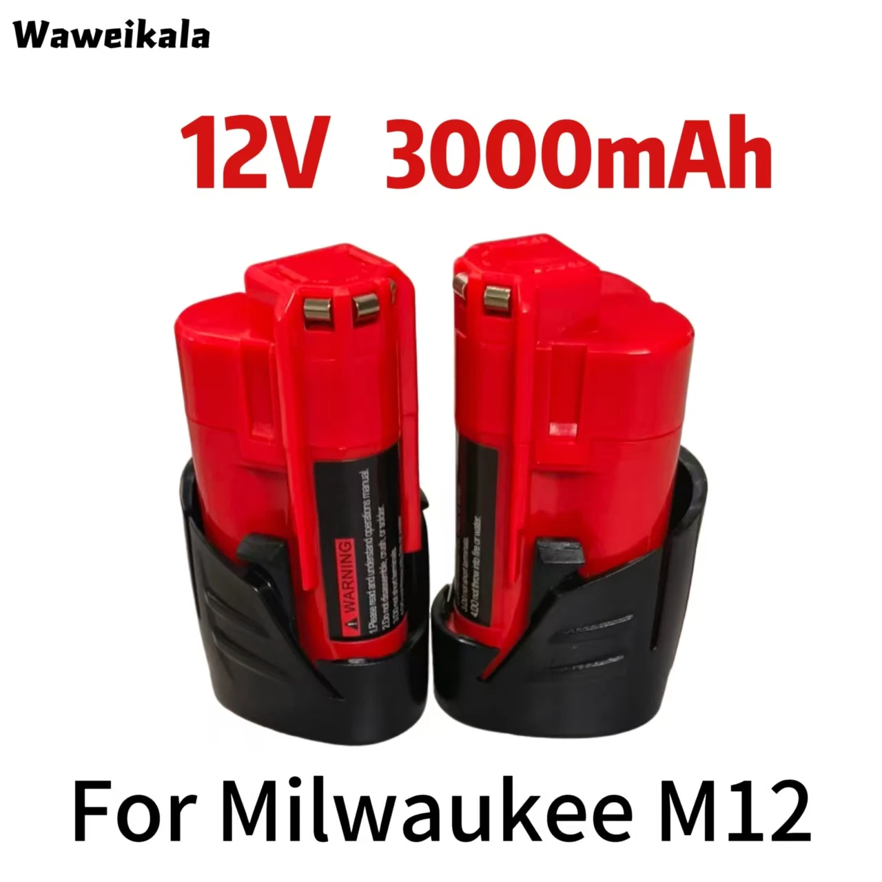12V Milwaukee M12 High-Performance Battery Pack 3Ah – Fits M12 XC 48-11-2410, 48-11-2420, 48-11-2411