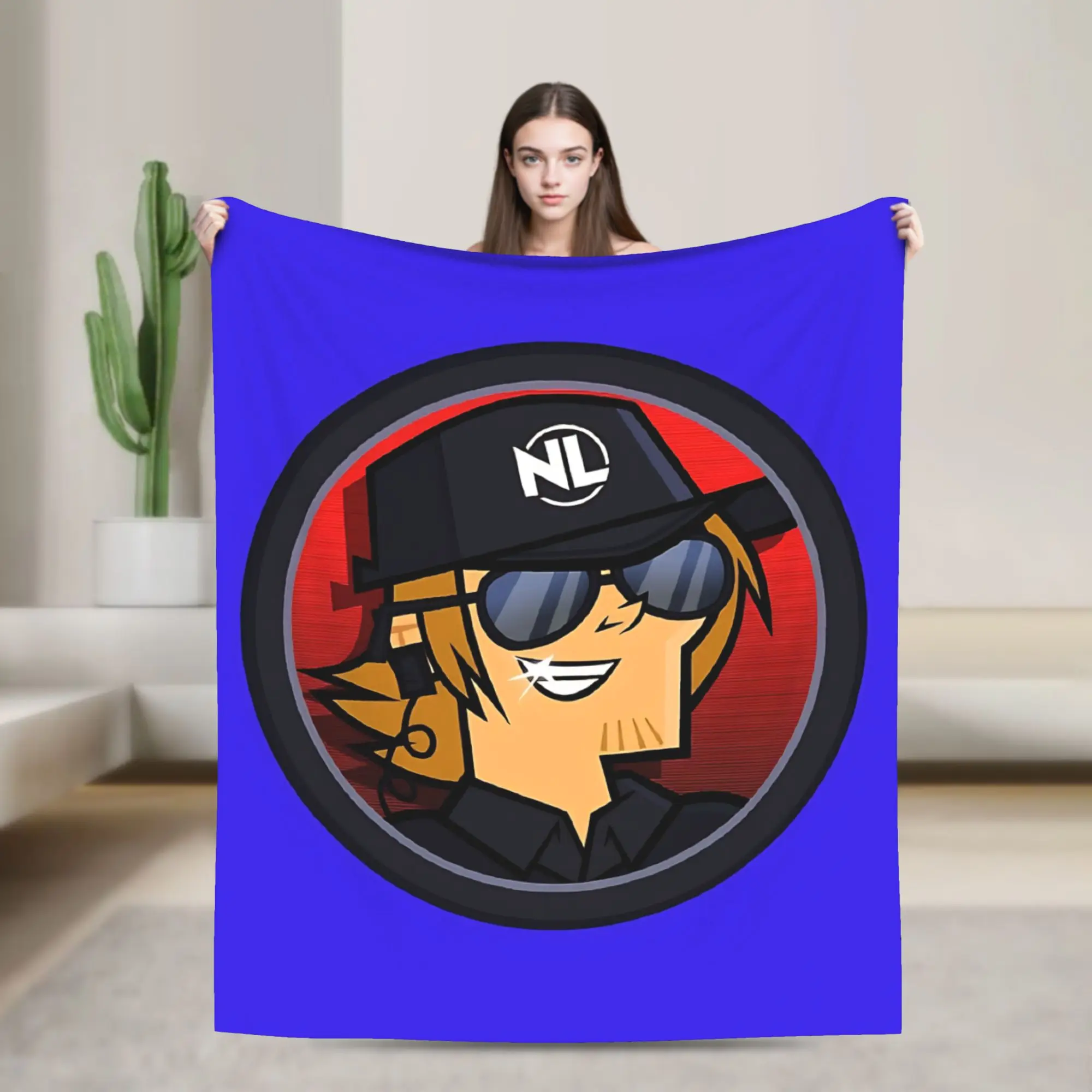 Totals Dramas Reboot Icon - Security Guard Wayne Flannel Throw Blankets  Blanket for Home Office Soft Bedspread