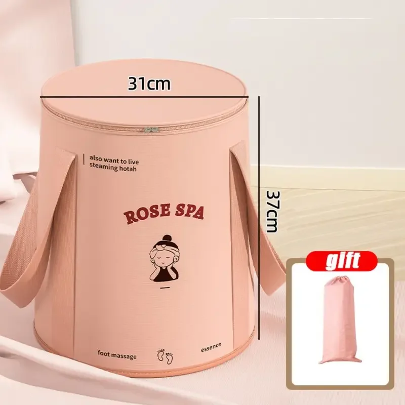 Foldable Foot Soaking Bag High Deep Portable Foot Bath Goddess Foot Wash Basin Insulated Soaking Bucket Constant Temperature