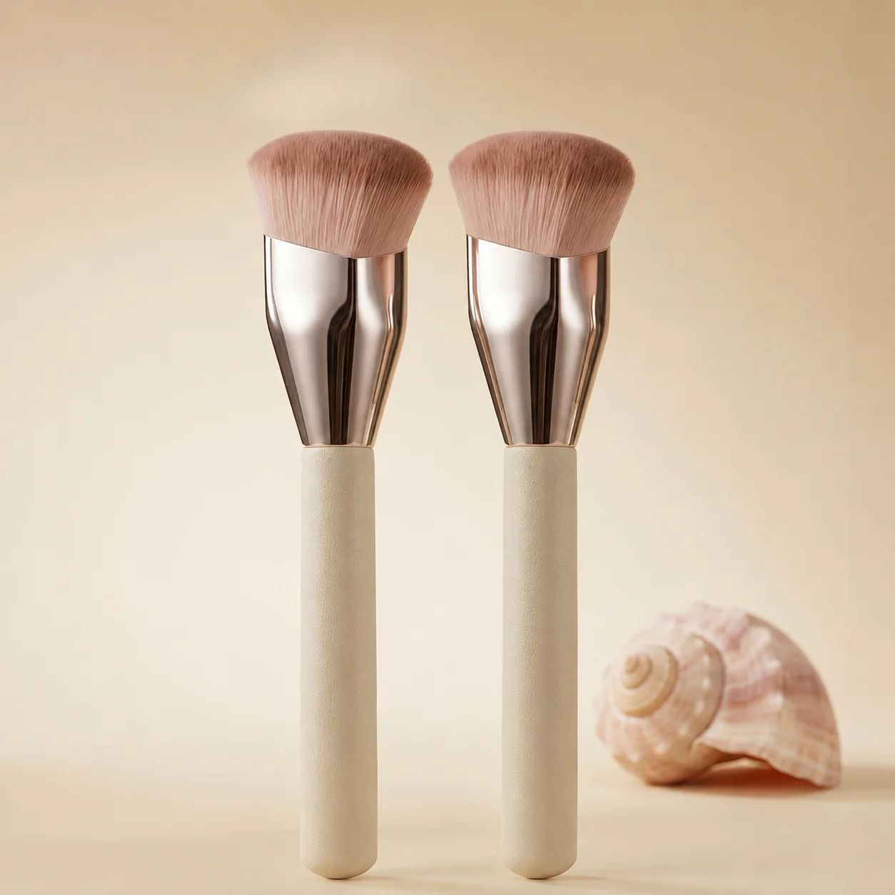 1/2Pcs Professional Makeup Brush Set, Multi-Functional Face Brushes for Foundation, Liquid Blush, Highlighting