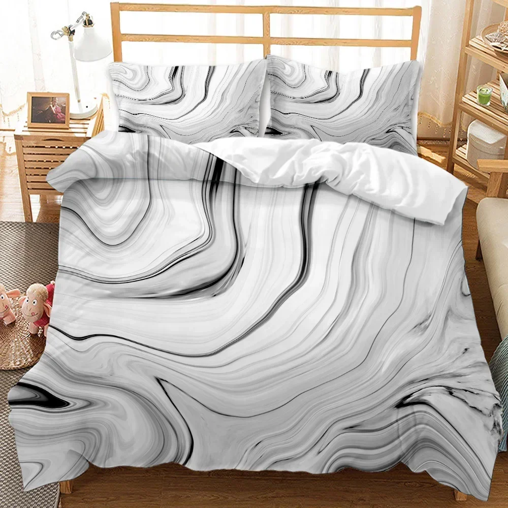 

Marble Duvet Cover Digital Print Bedding Set Single Twin Double Queen King Cal King Size Bed Linen Set