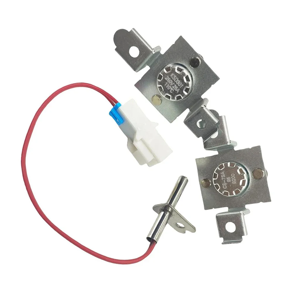 Thermistor And High Limit Thermostat Kit For LG Dryers Replaces 1268206 AP4441539 Ensures Proper Temperature Control