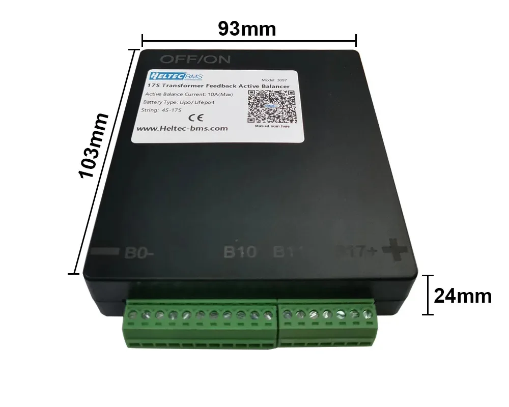 4S-24S Li-Ion LiFePO4 10A Aktiver Balancer für 4S 6S 7S 8S 10S 12S 13S 14S 16S 20S Elektrofahrzeug RV Energiespeicher Lithium-Batterie – Detail 3