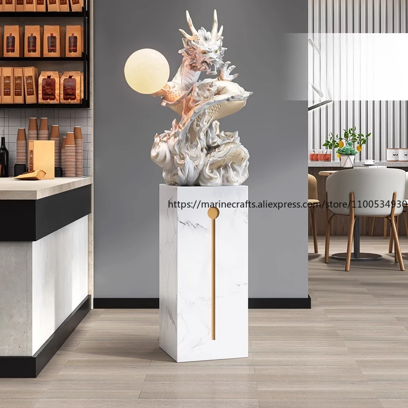 

Large Dragon Floor Decoration Living Room Porch Marble Sculpture Year Of The Dragon Zodiac New Year Gift