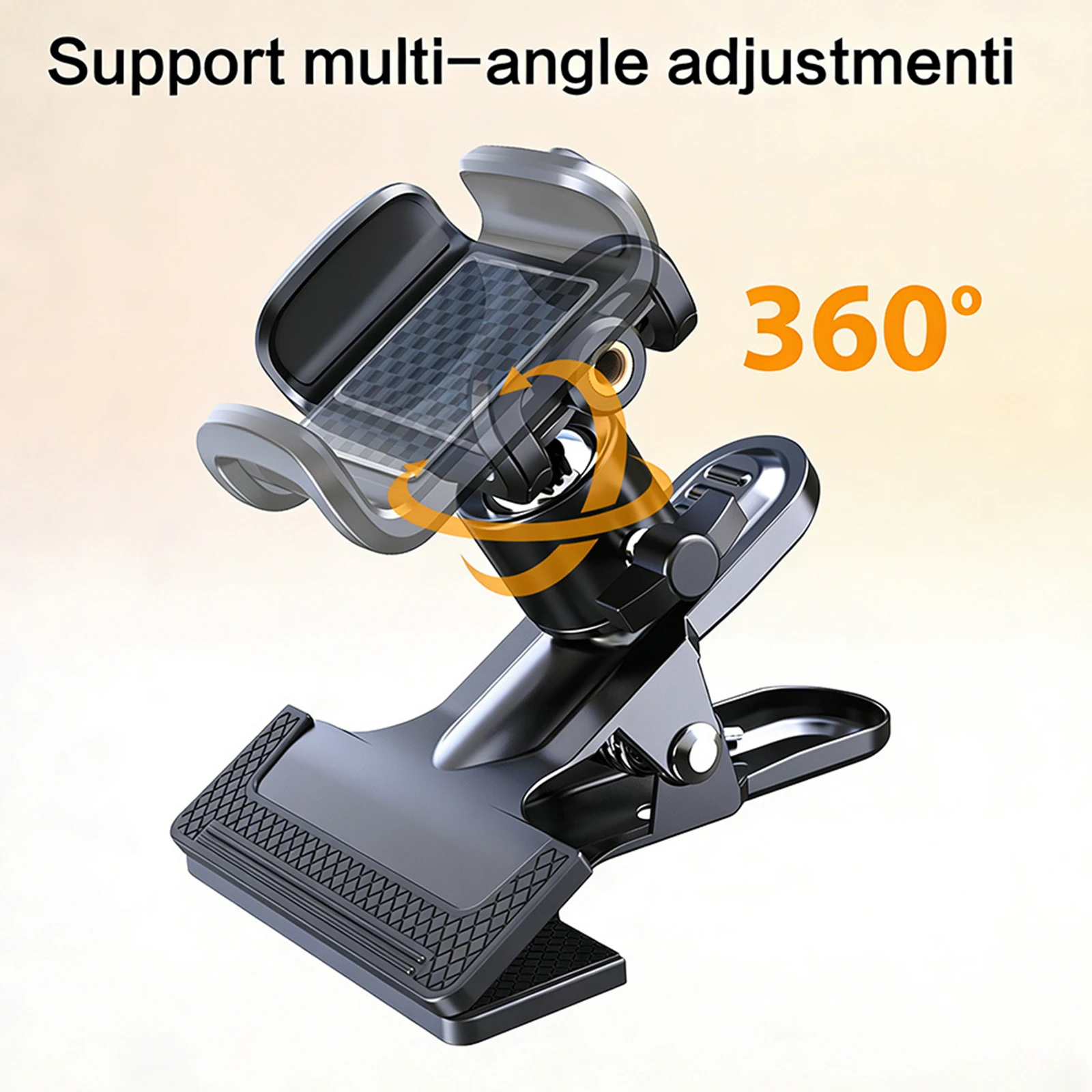 

Guitar Headstock Phone Holder 360 Degree Adjustable Fits Guitars/Bass Phone Clip Mount for Practice Live Streaming & Recording