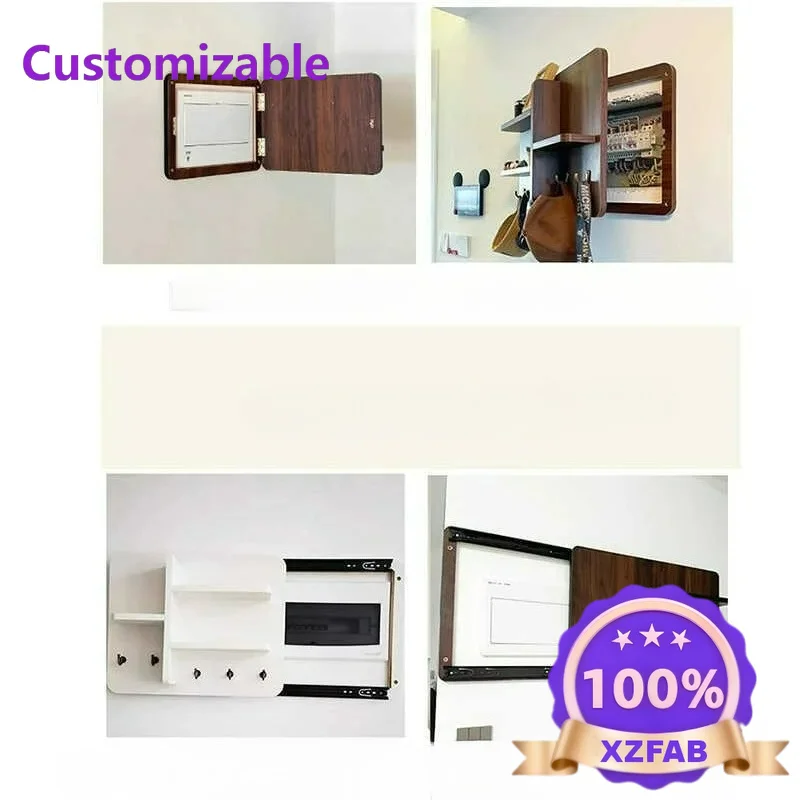Factory Direct 2026 Meter box cover decorative painting coat hook punching Internet celebrity empty cover ugly distribution box