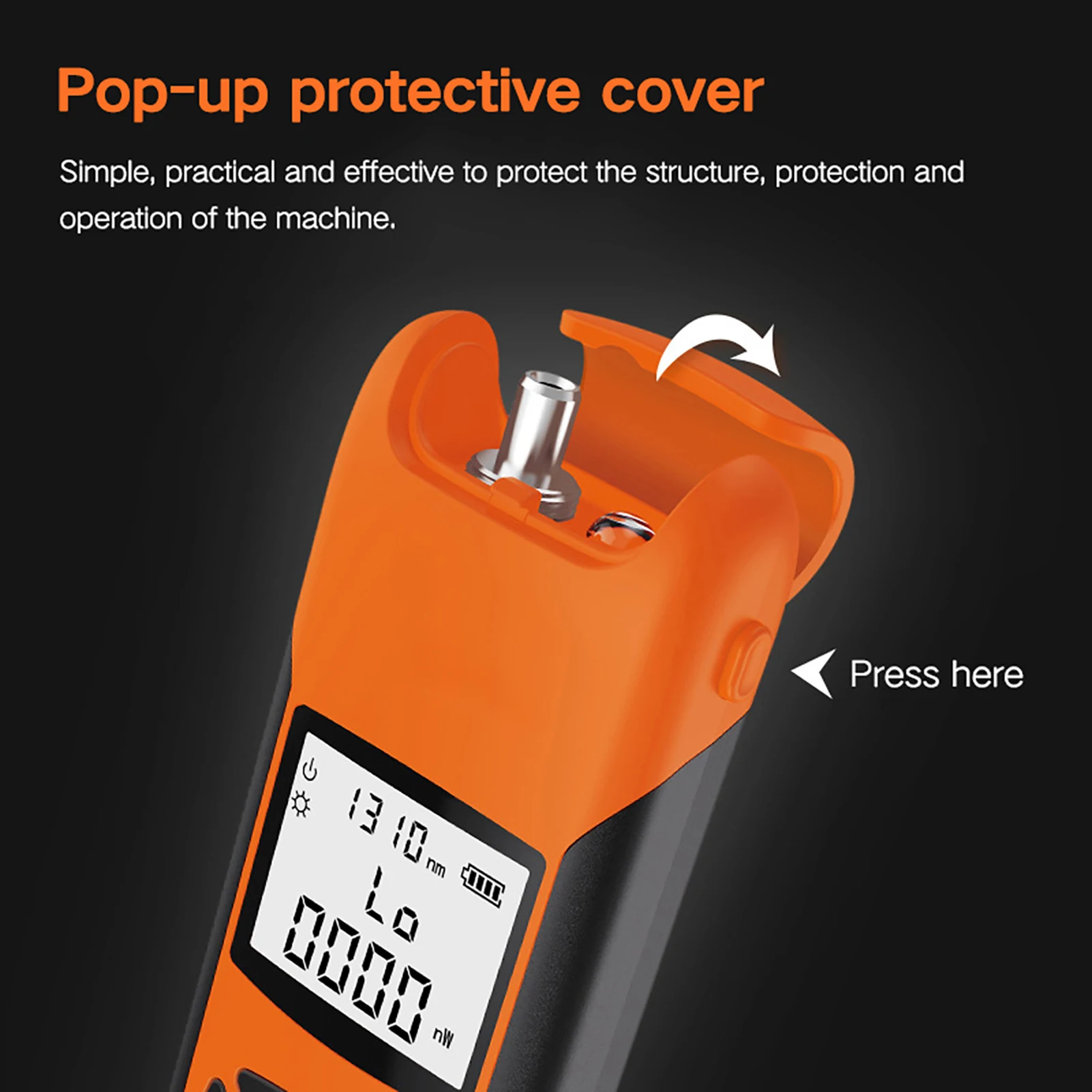 عداد الطاقة الضوئية المحمول خفيف الوزن عالي الدقة قابل لإعادة الشحن مقياس الطاقة الضوئية 7 أطوال موجية #4