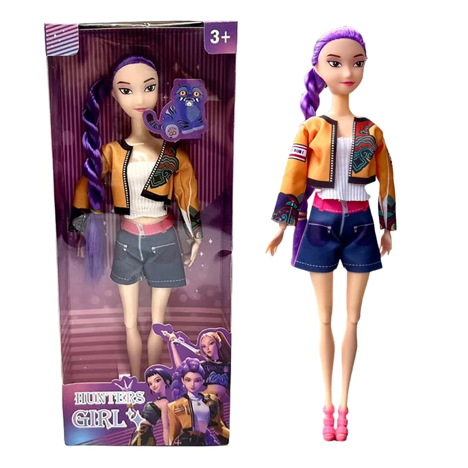 11in Kpop Demon Hunters Vinyl Figurines New K-POP Demon Slayer Miniatures Doll Lumimila Zoey Desktop Ornament Decoration Gifts