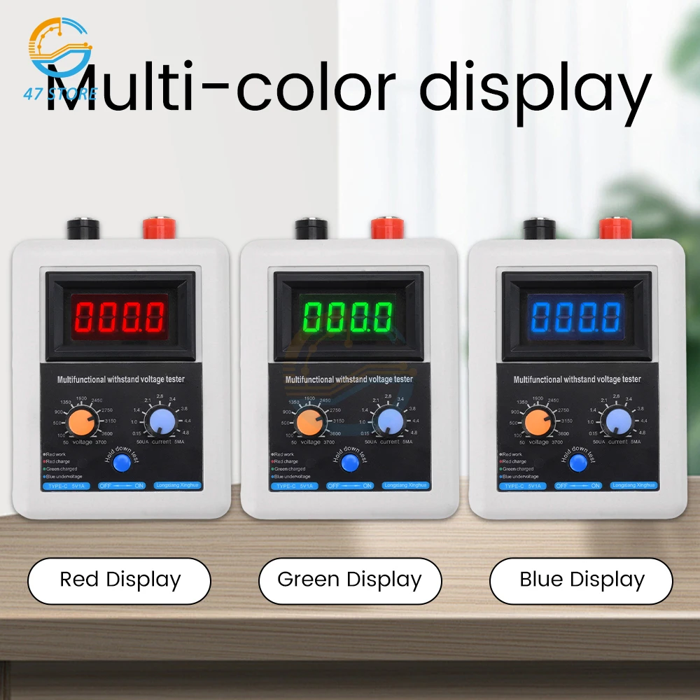 DC 50-3700V IGBT Voltage Capability Transistor Tester Diode MOS TriodeLED Voltage Capability Transistor Withstand Voltage Tester