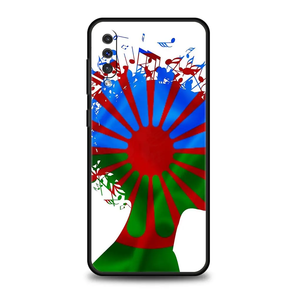 Gypsy Romani Roma Flag Phone Case For Samsung Galaxy A12 A32 A50 A70 A20E A20S A10 A10S A22 A30 A40 A52S A72 5G A02S Soft Cover