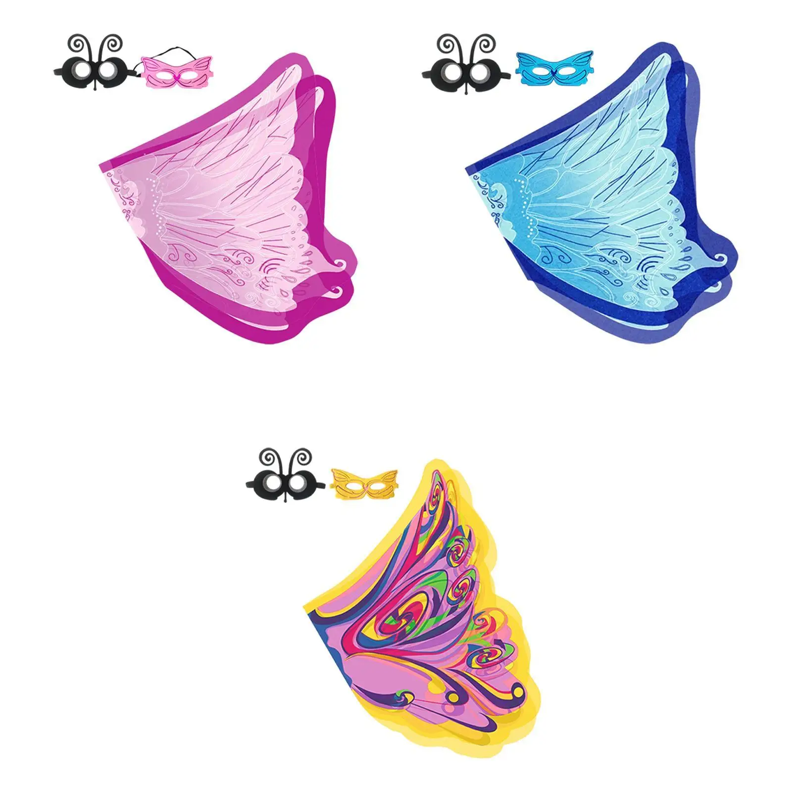 

Детский темно-синий костюм с крыльями бабочки, накидка феи, полиэстер, маскарадный подарок на день рождения для девочек, сценическое шоу